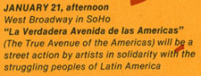 30 years ago – Artists Call Against Intervention in Central America